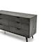 Armen Living Mohave Mid-Century Tundra Gray Acacia 6 Drawer Dresser LCMODRTG - alternate 8